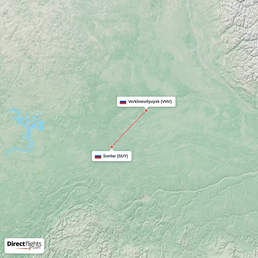 SUY - VHV route map