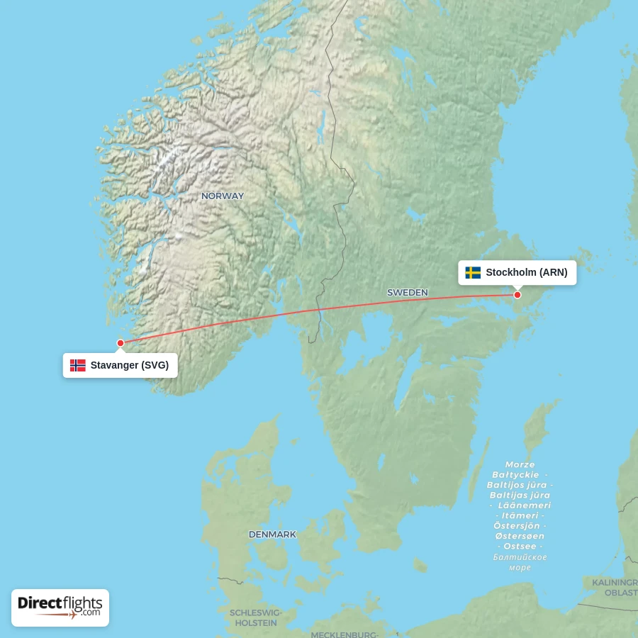 SVG - ARN route map