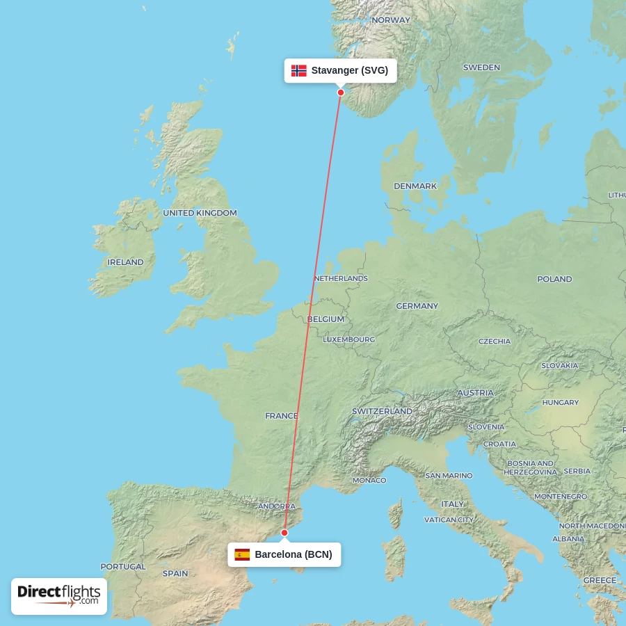 SVG - BCN route map