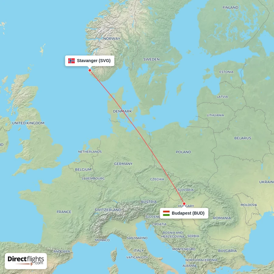 SVG - BUD route map