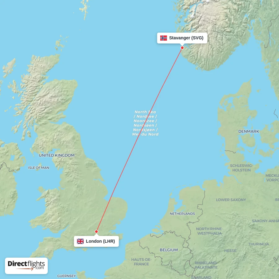 SVG - LHR route map