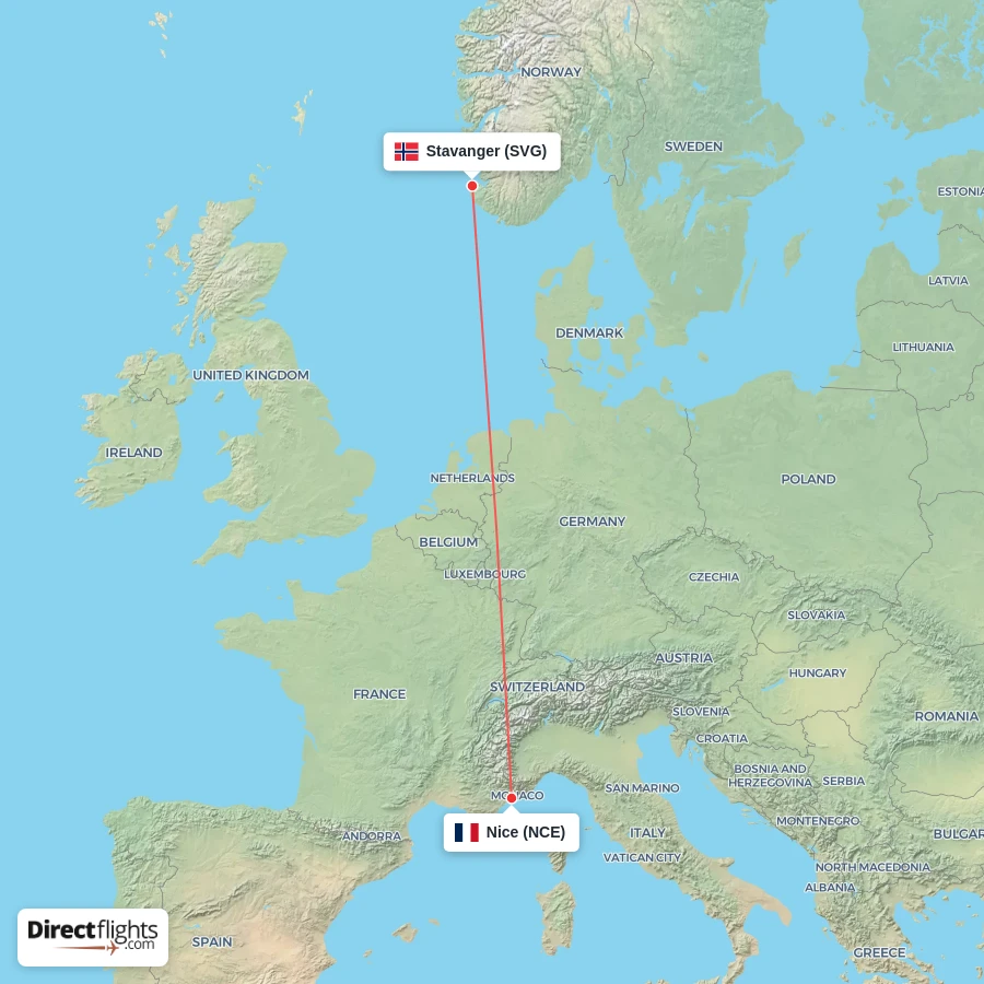 SVG - NCE route map