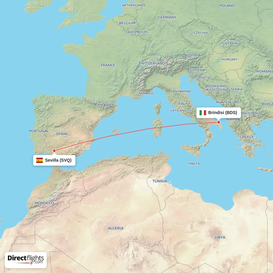 SVQ - BDS route map