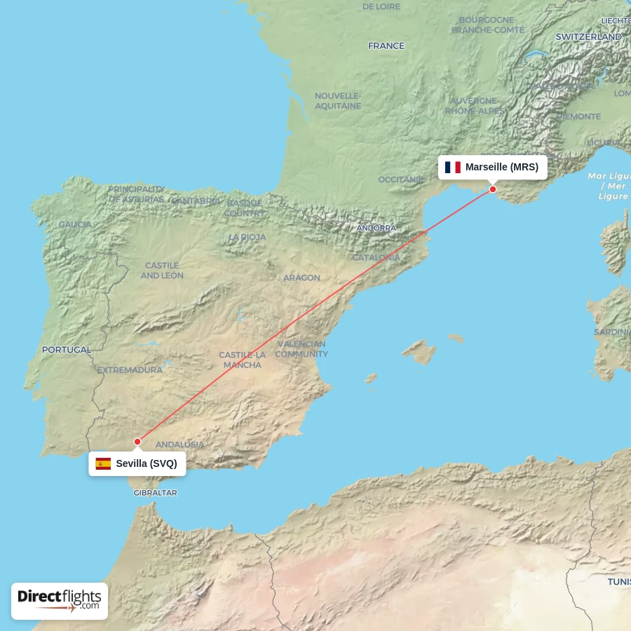 SVQ - MRS route map