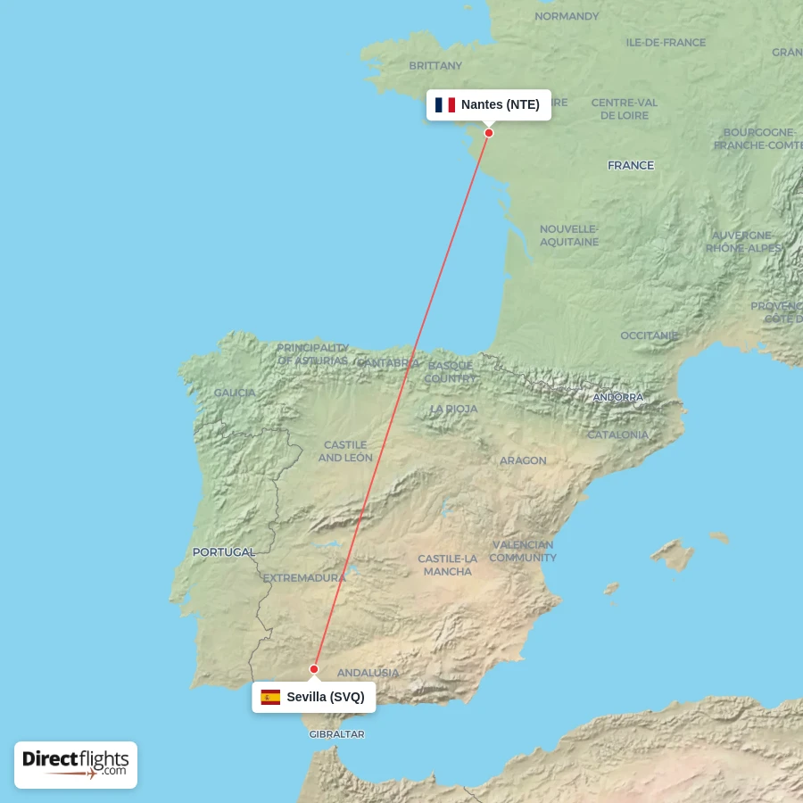 SVQ - NTE route map