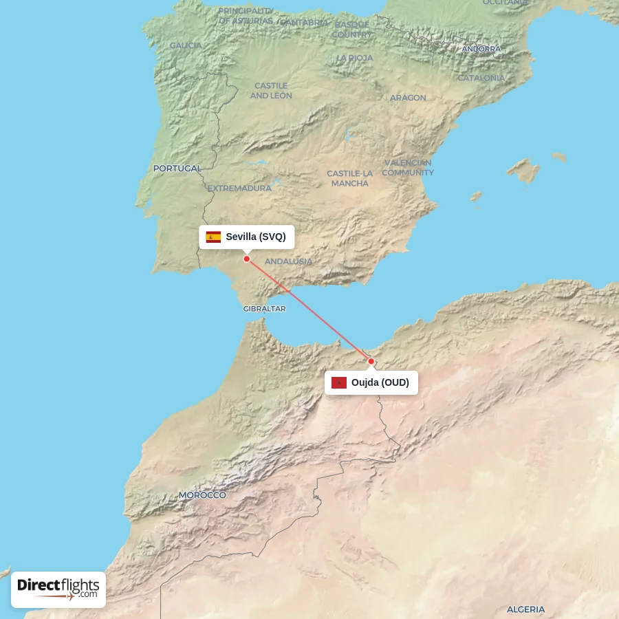 SVQ - OUD route map