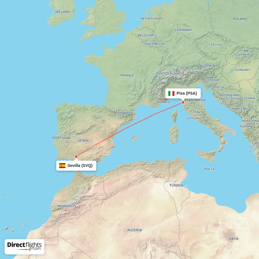 SVQ - PSA route map