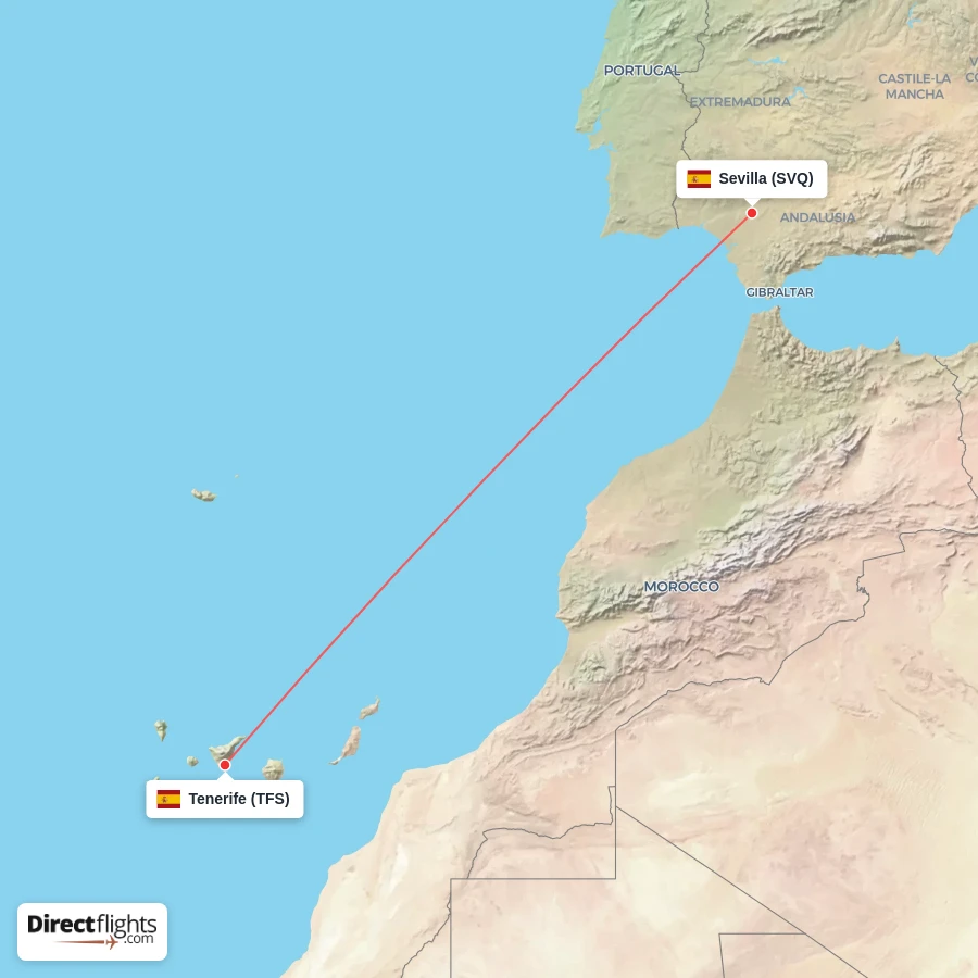 SVQ - TFS route map