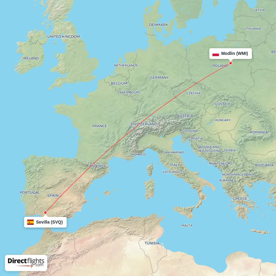SVQ - WMI route map