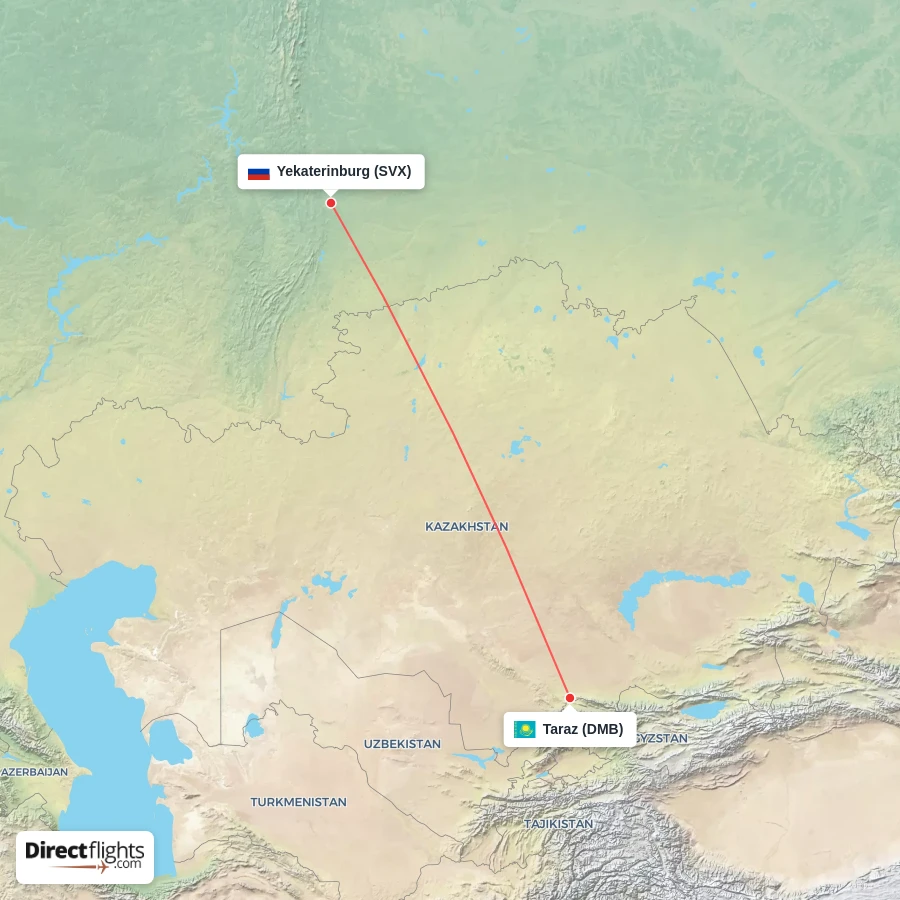 SVX - DMB route map