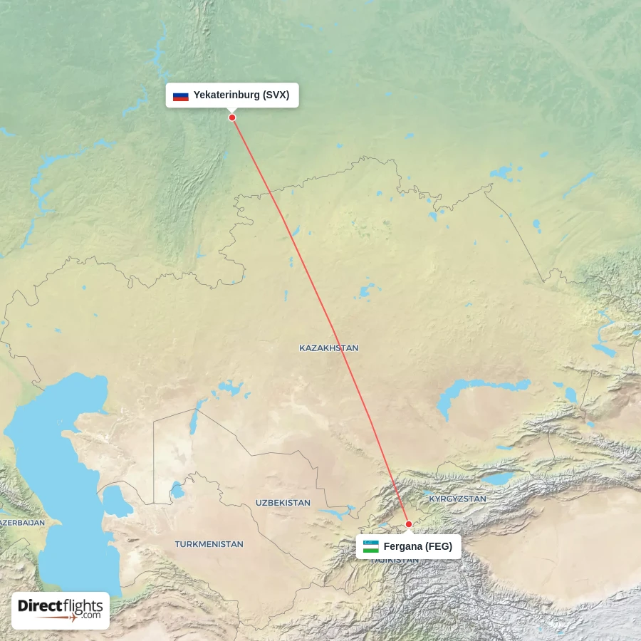 SVX - FEG route map