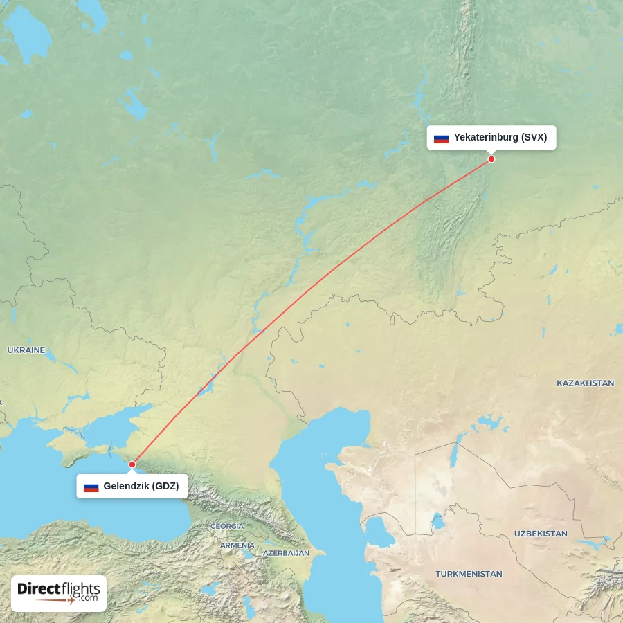SVX - GDZ route map