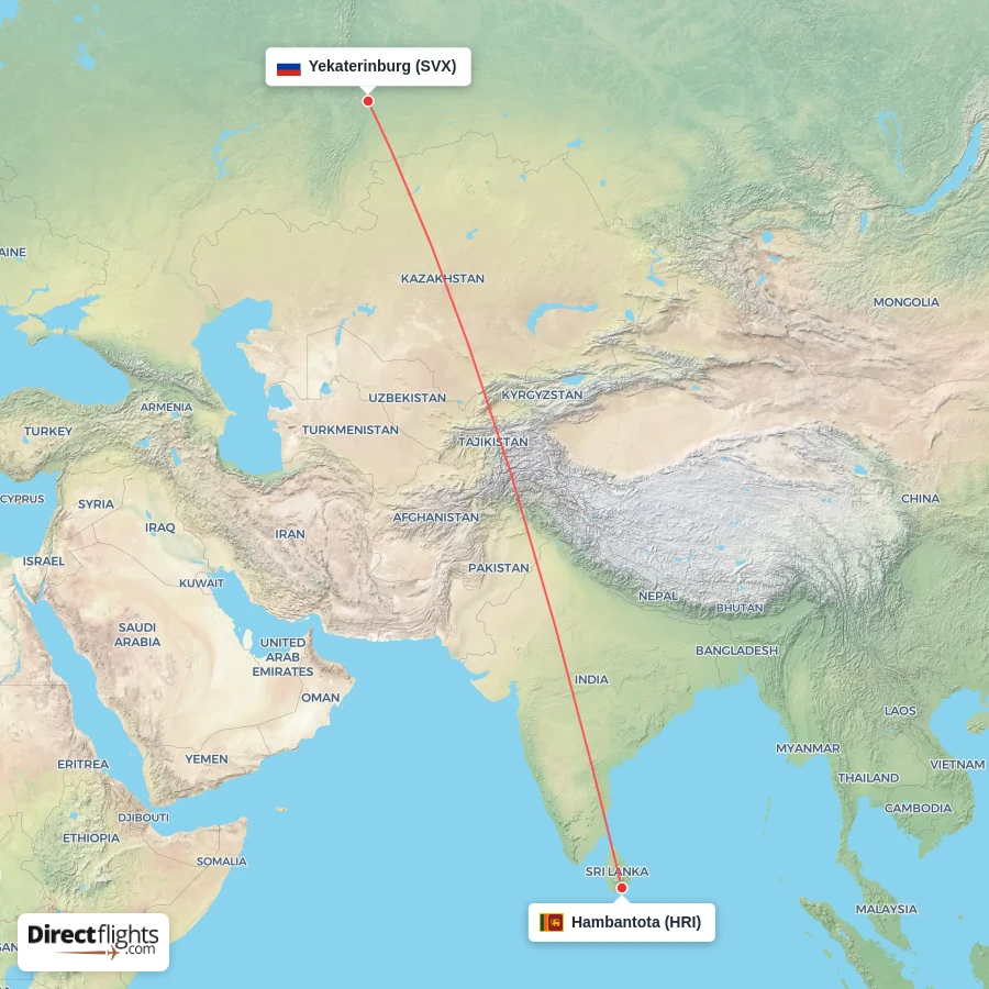 SVX - HRI route map