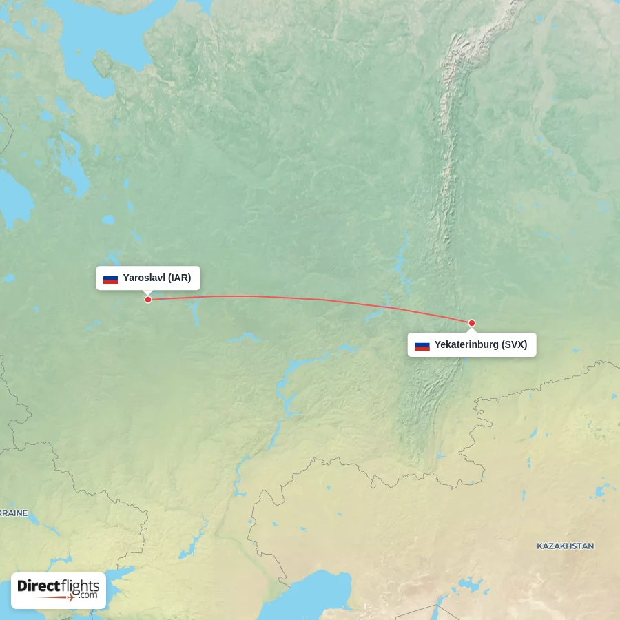 SVX - IAR route map
