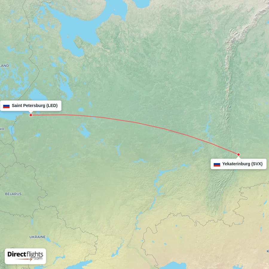 SVX - LED route map
