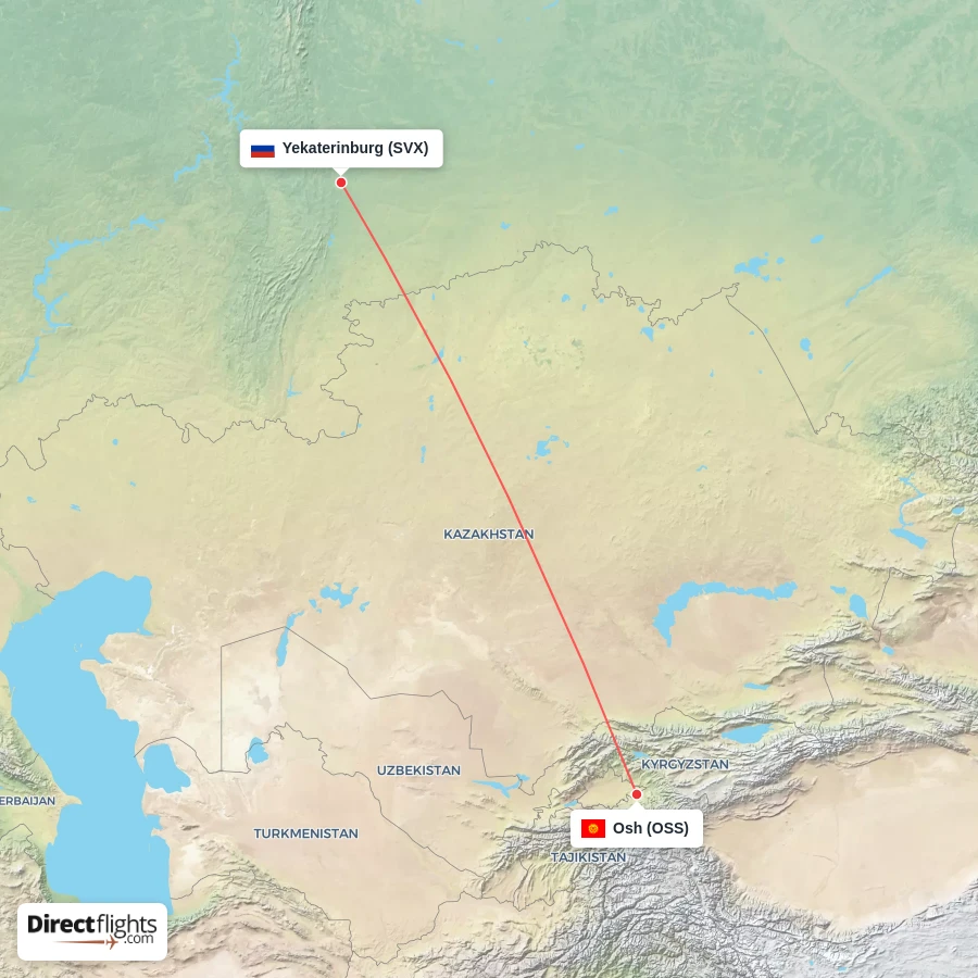 SVX - OSS route map