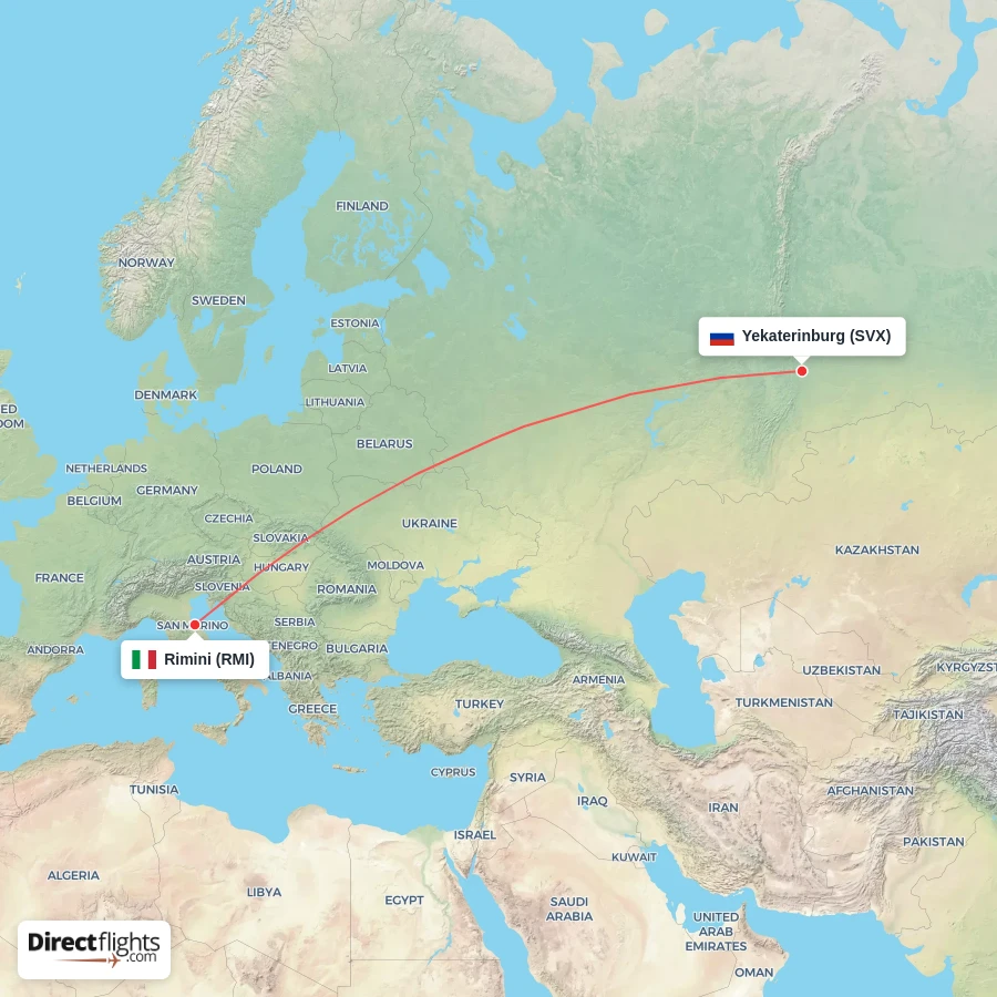 SVX - RMI route map