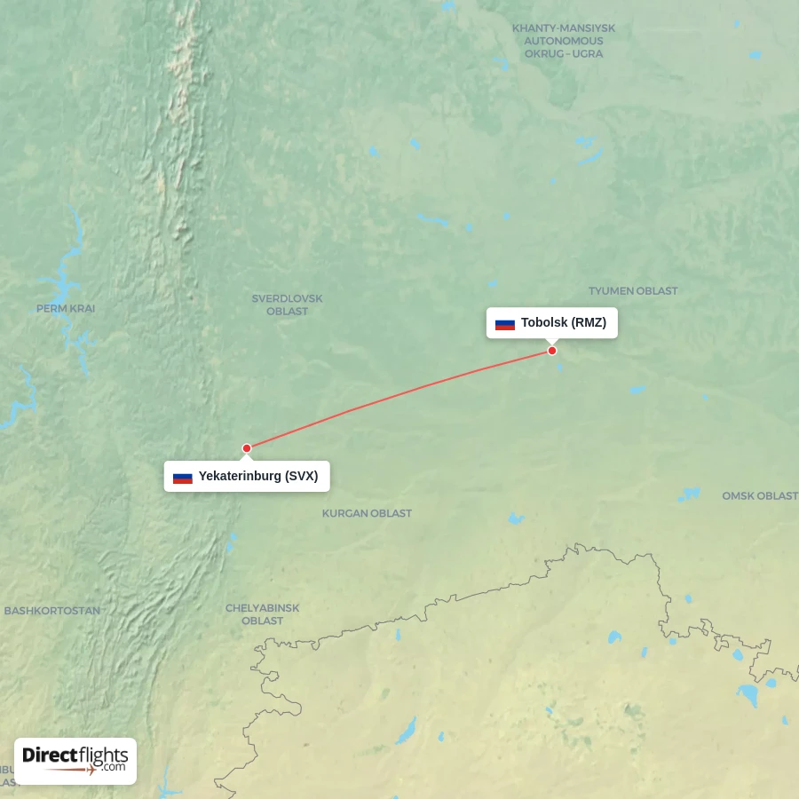 SVX - RMZ route map