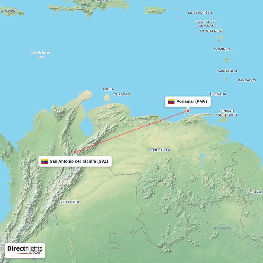 SVZ - PMV route map