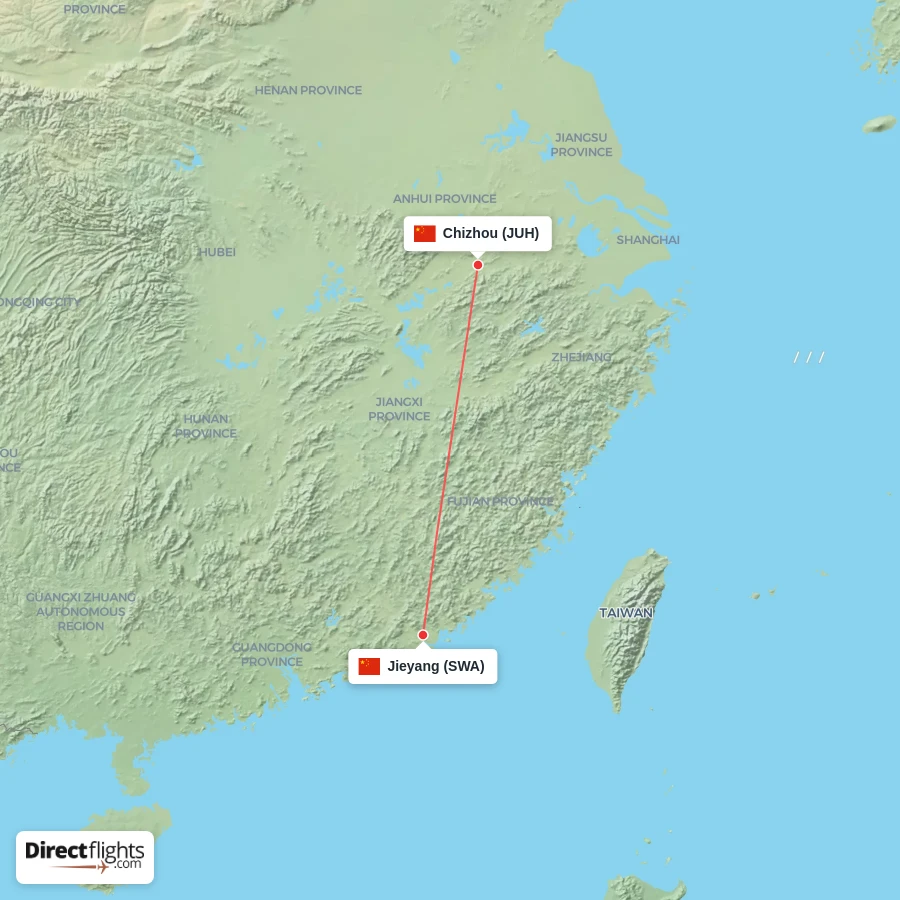 SWA - JUH route map