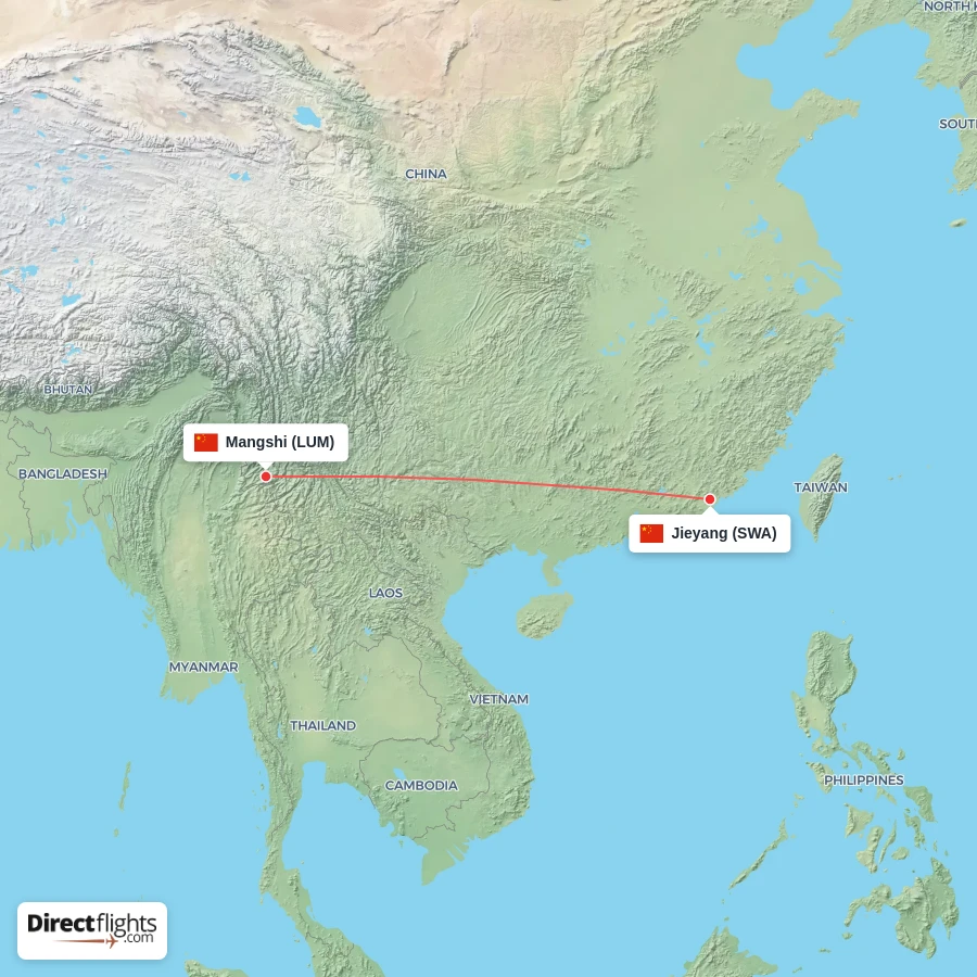 SWA - LUM route map