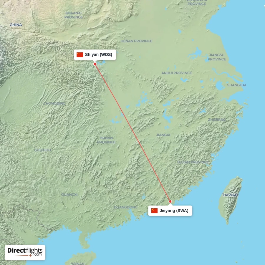 SWA - WDS route map