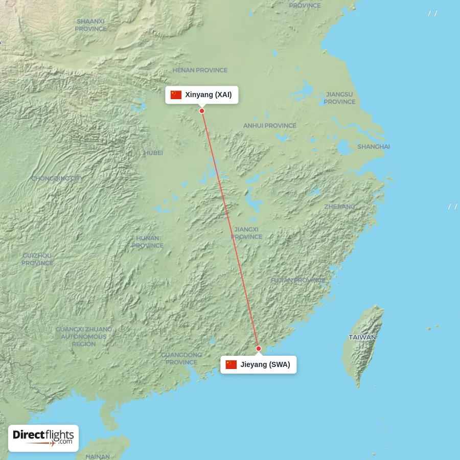SWA - XAI route map