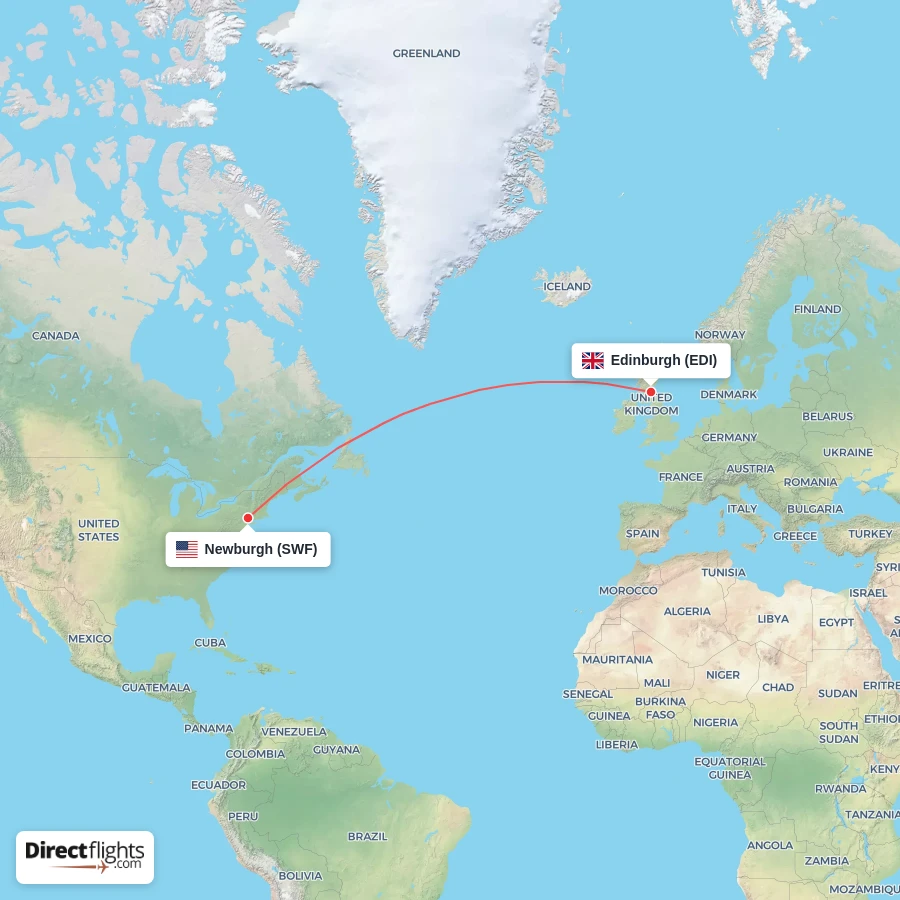 SWF - EDI route map
