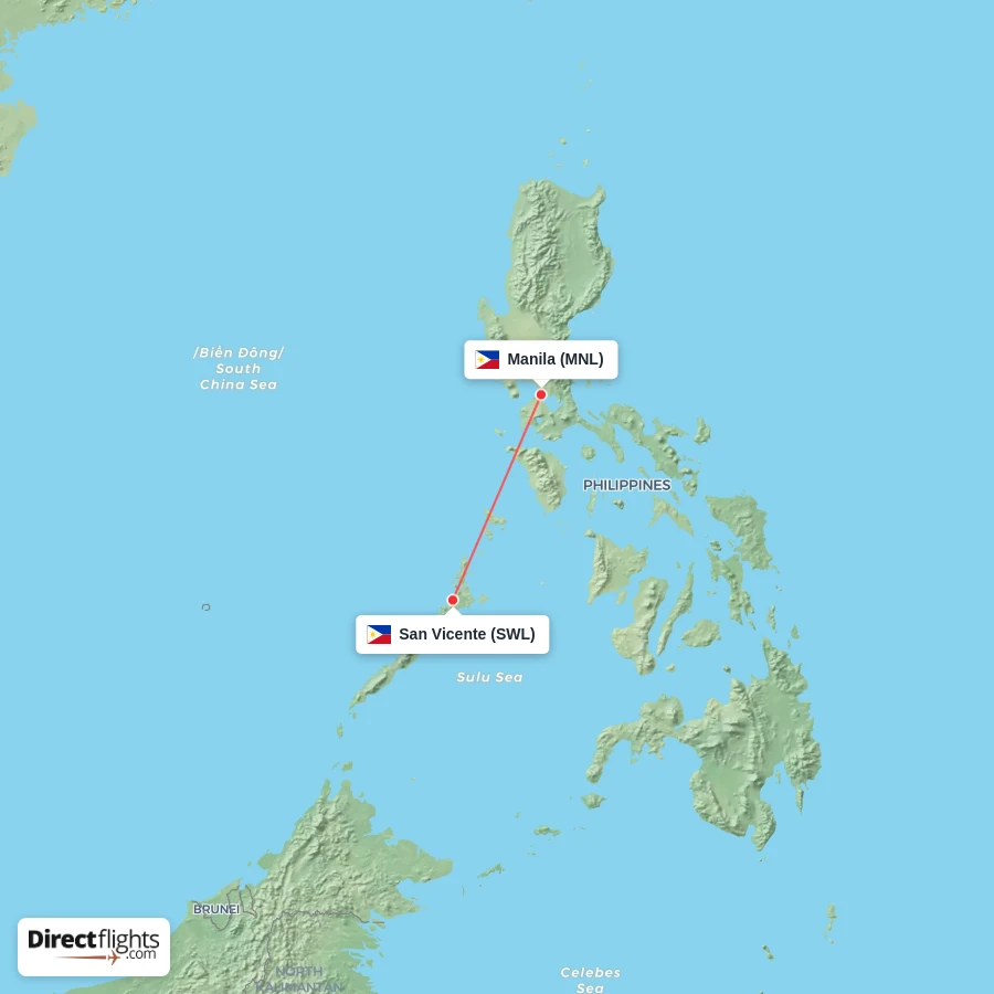 SWL - MNL route map