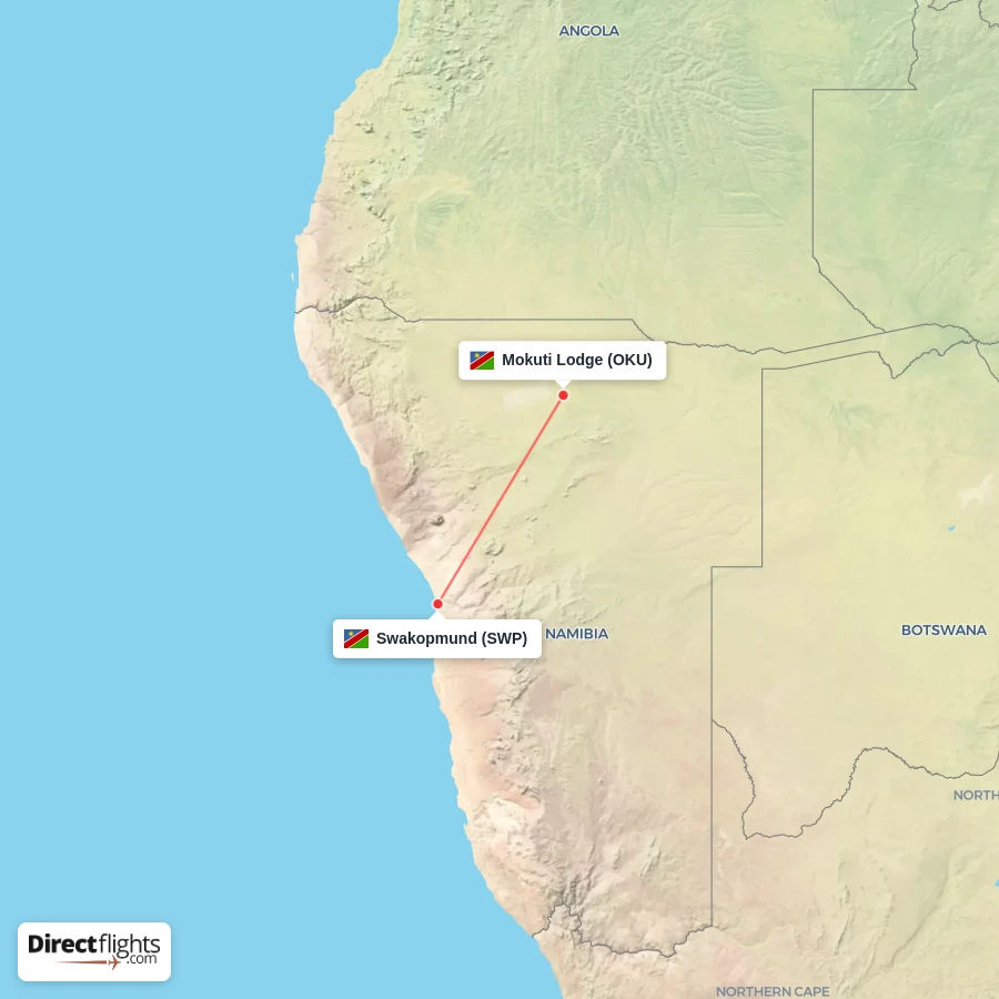 SWP - OKU route map