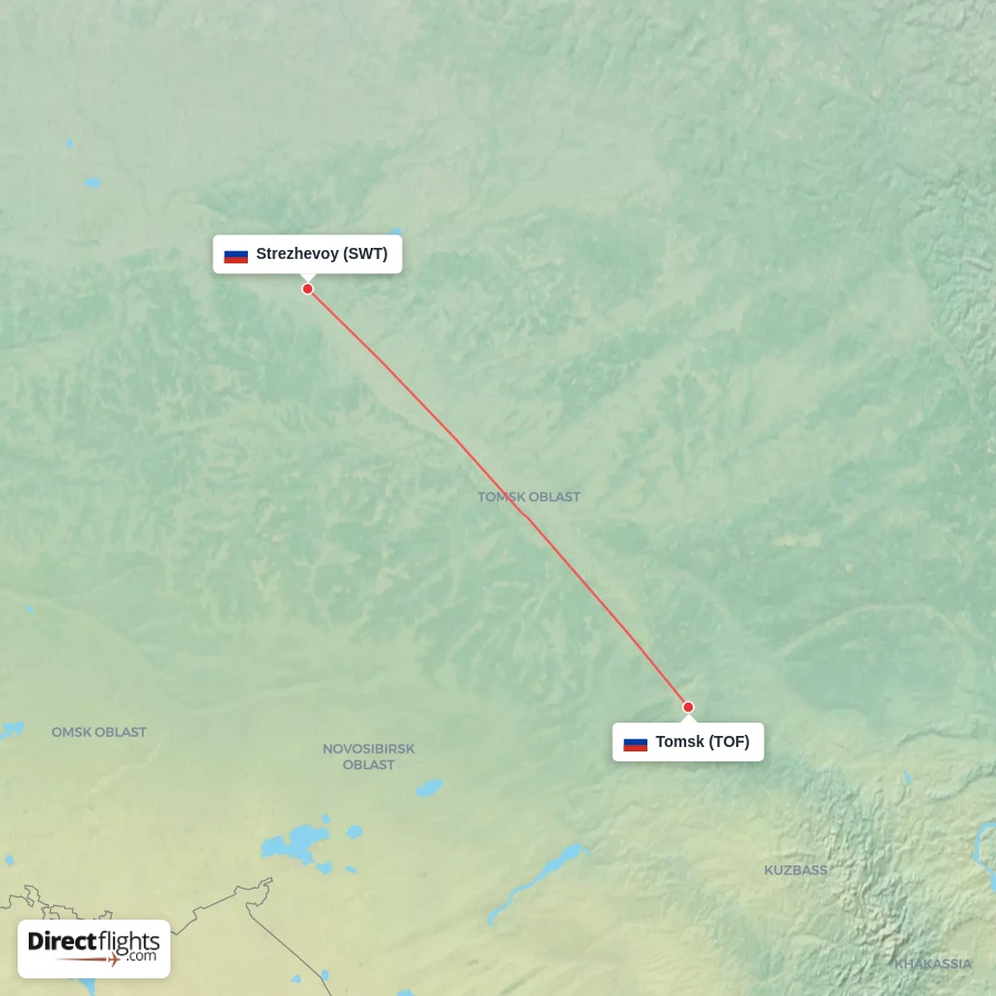 SWT - TOF route map