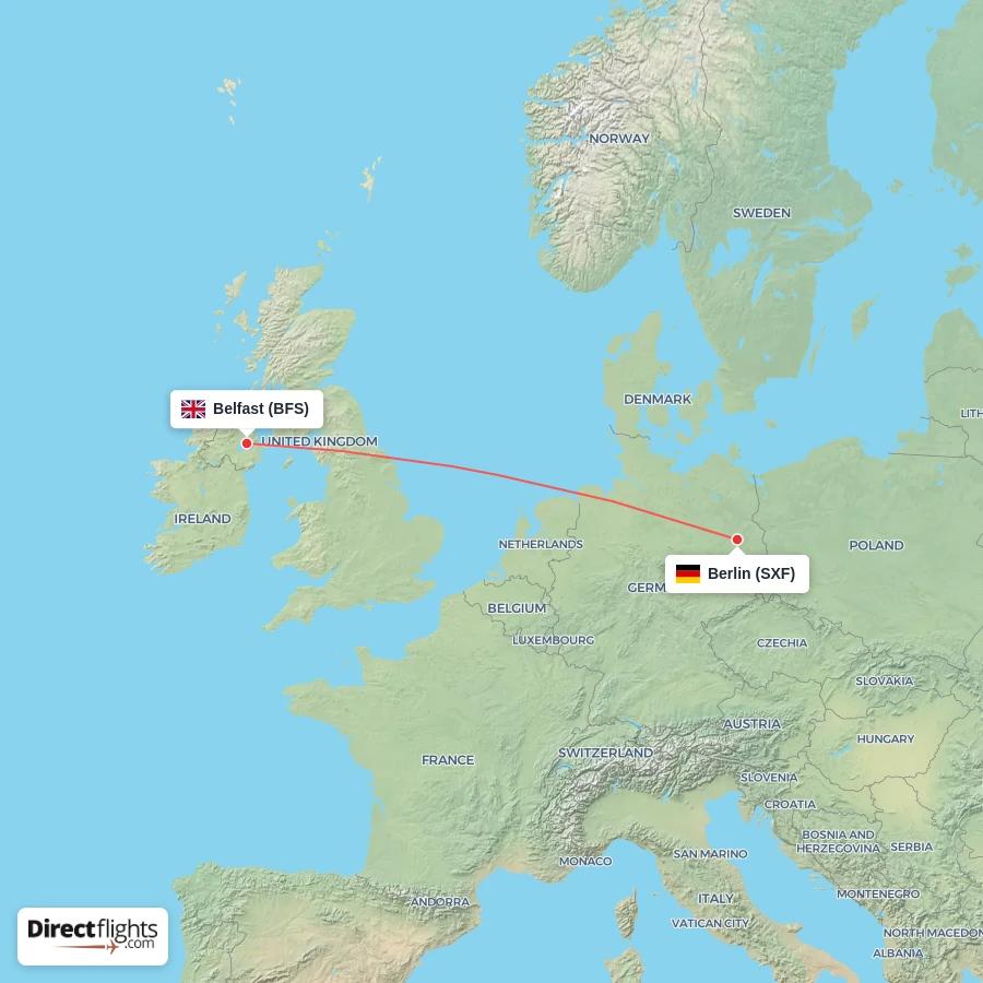 SXF - BFS route map