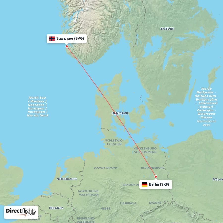 SXF - SVG route map