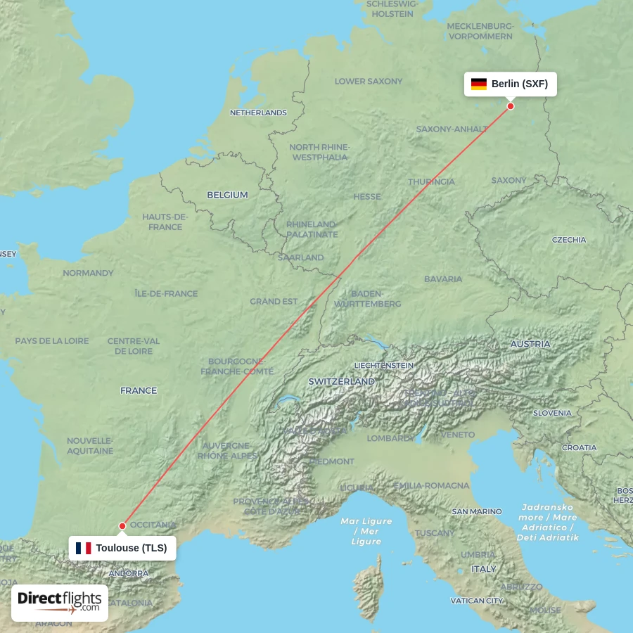 SXF - TLS route map