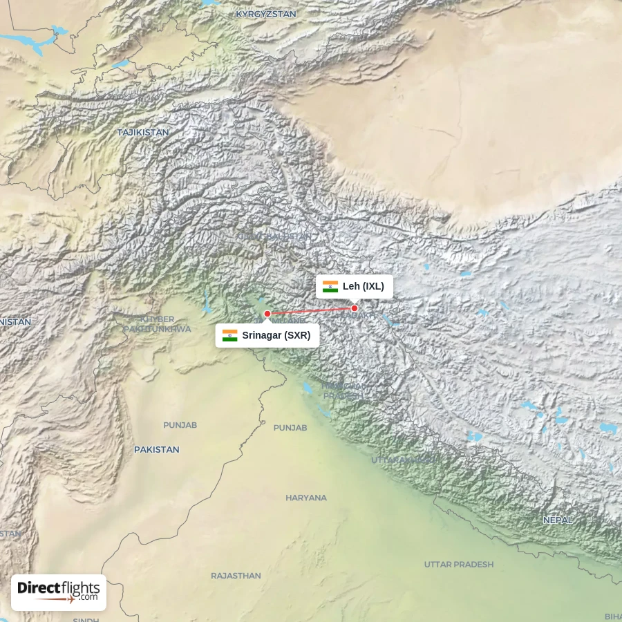 SXR - IXL route map