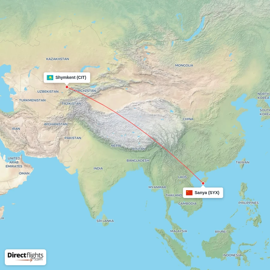 SYX - CIT route map