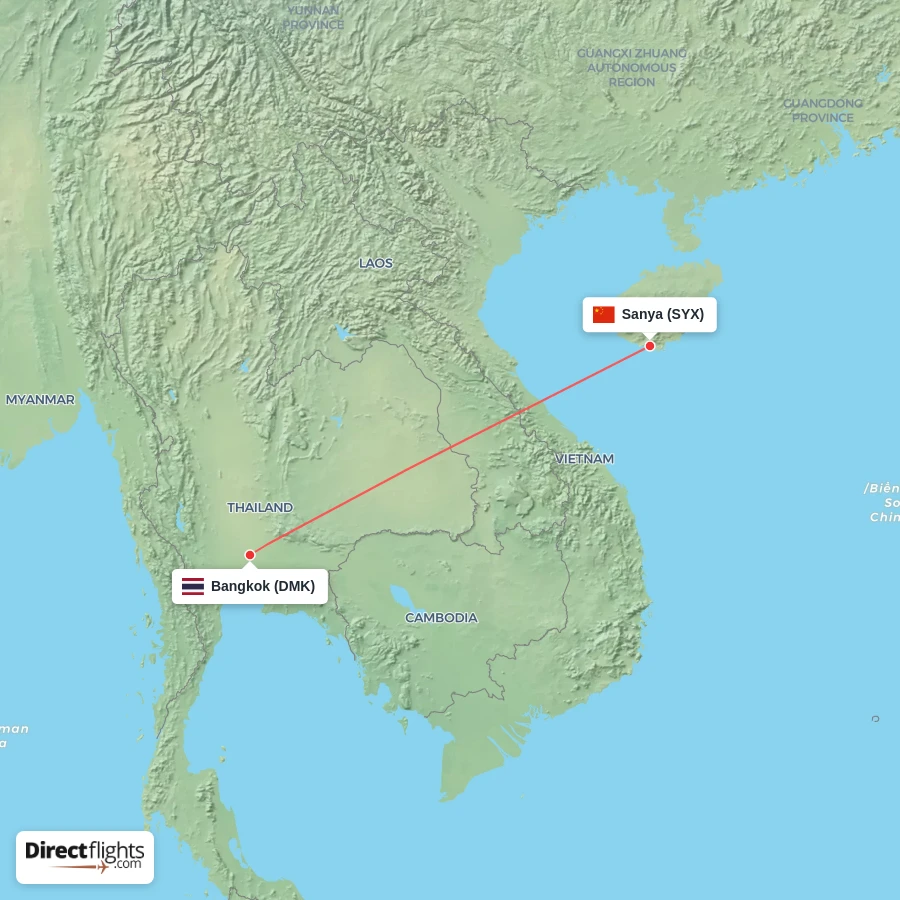 SYX - DMK route map