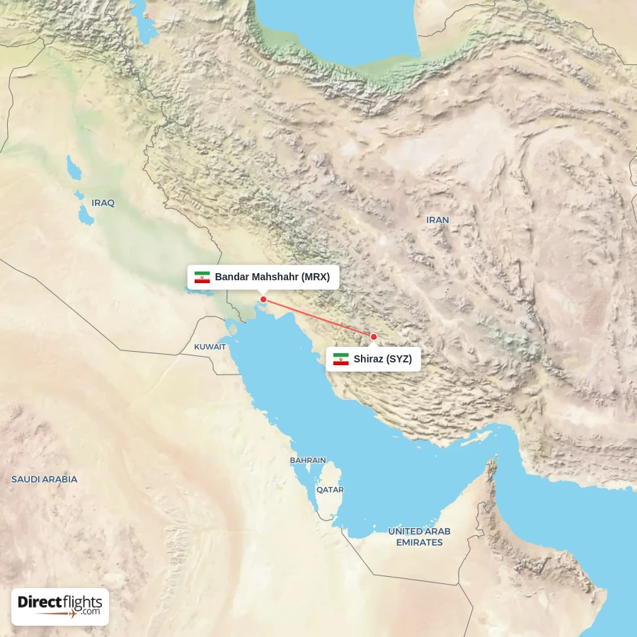 SYZ - MRX route map