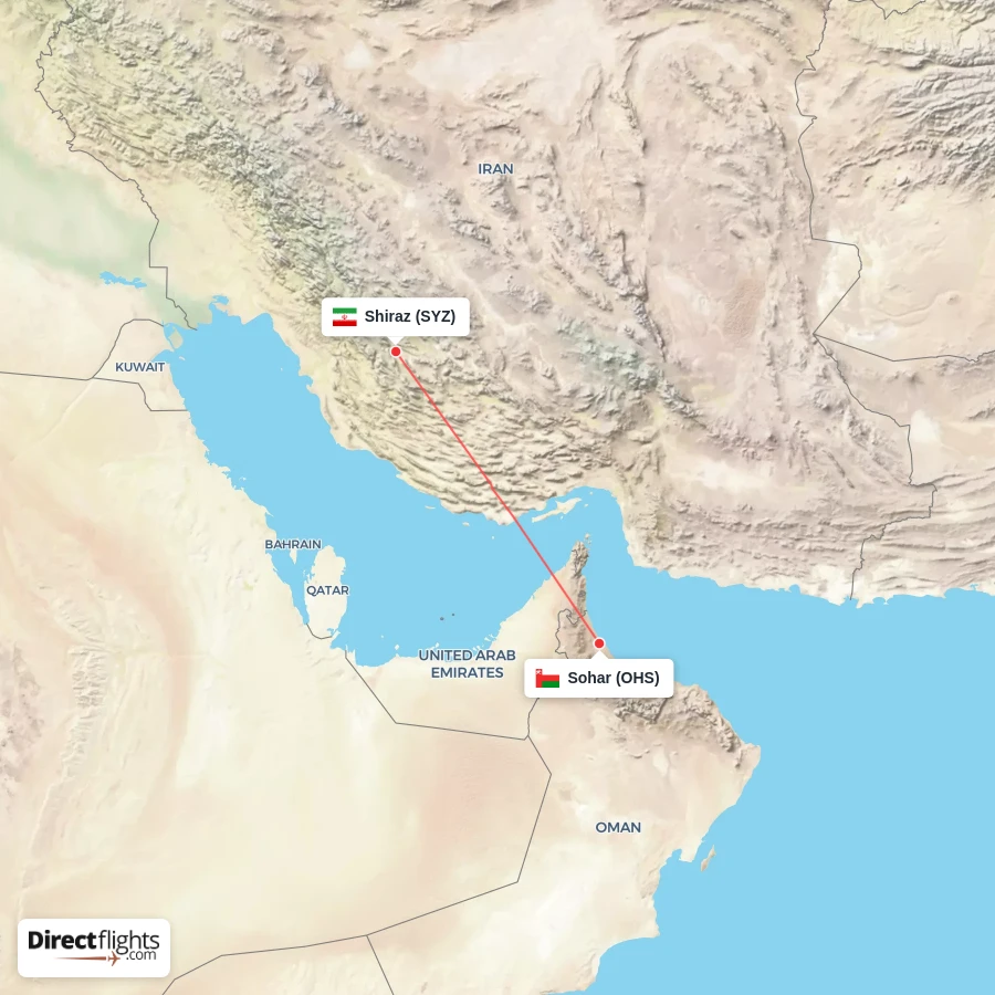 SYZ - OHS route map