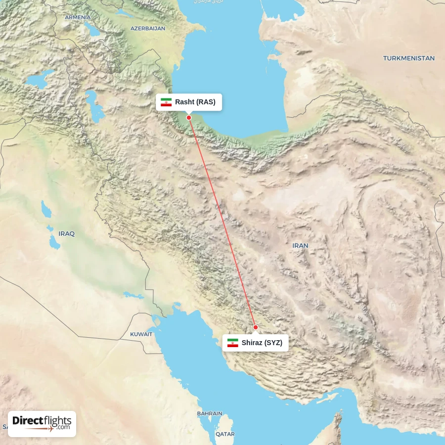 SYZ - RAS route map