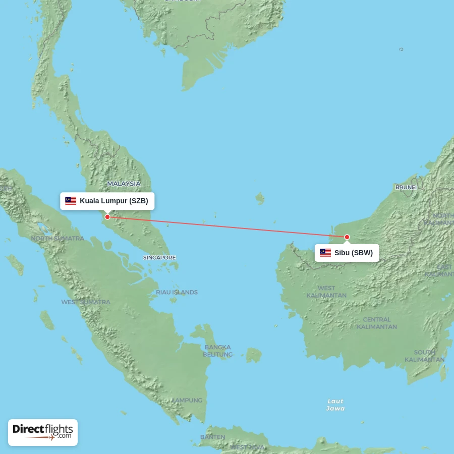 SZB - SBW route map
