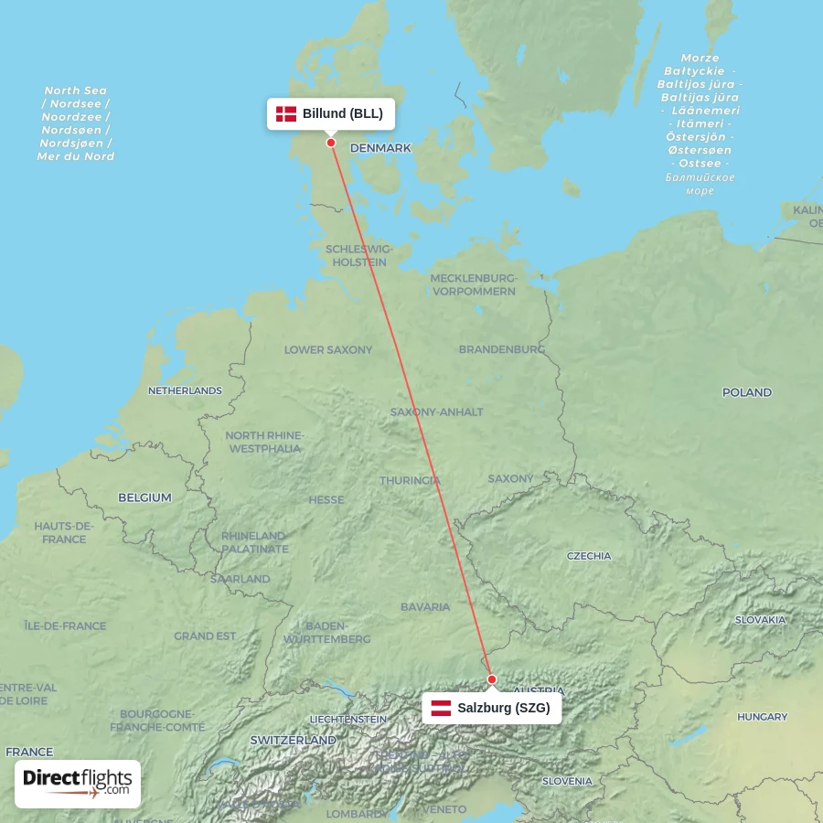 SZG - BLL route map