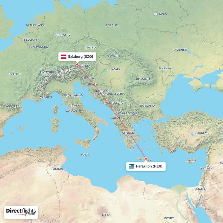 SZG - HER route map