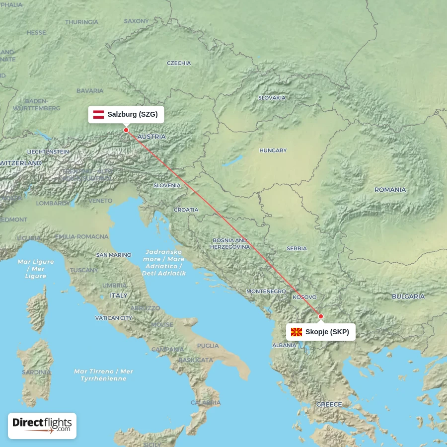 SZG - SKP route map