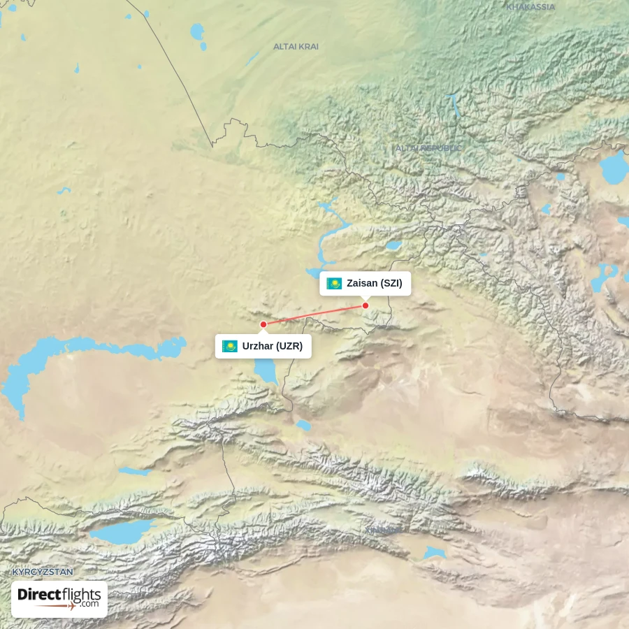 SZI - UZR route map