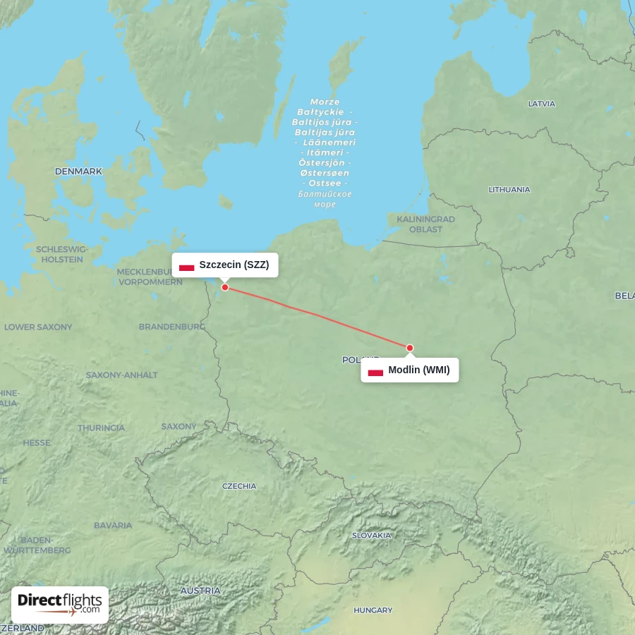 SZZ - WMI route map