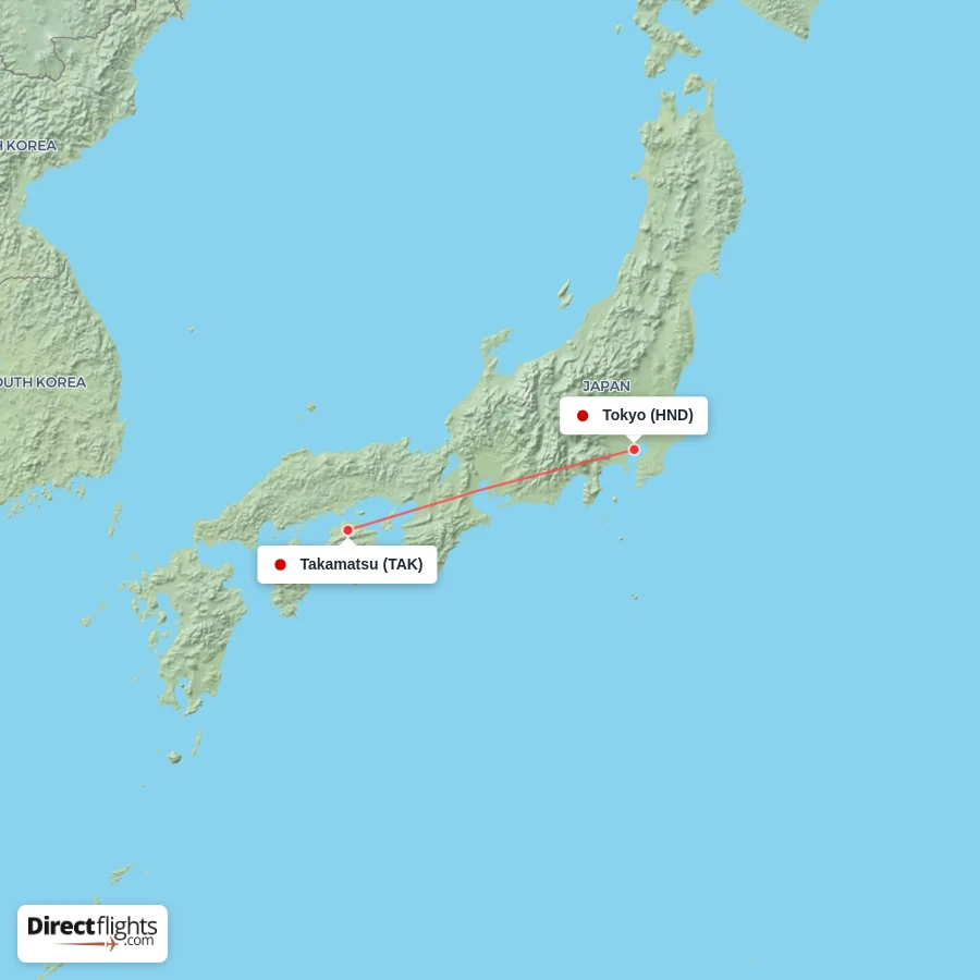 TAK - HND route map