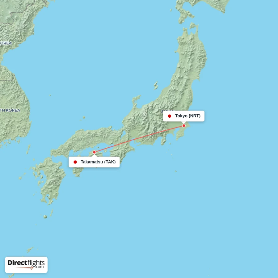 TAK - NRT route map