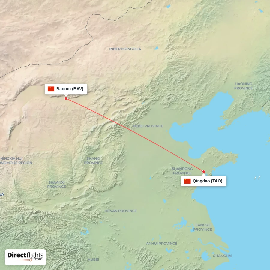 TAO - BAV route map