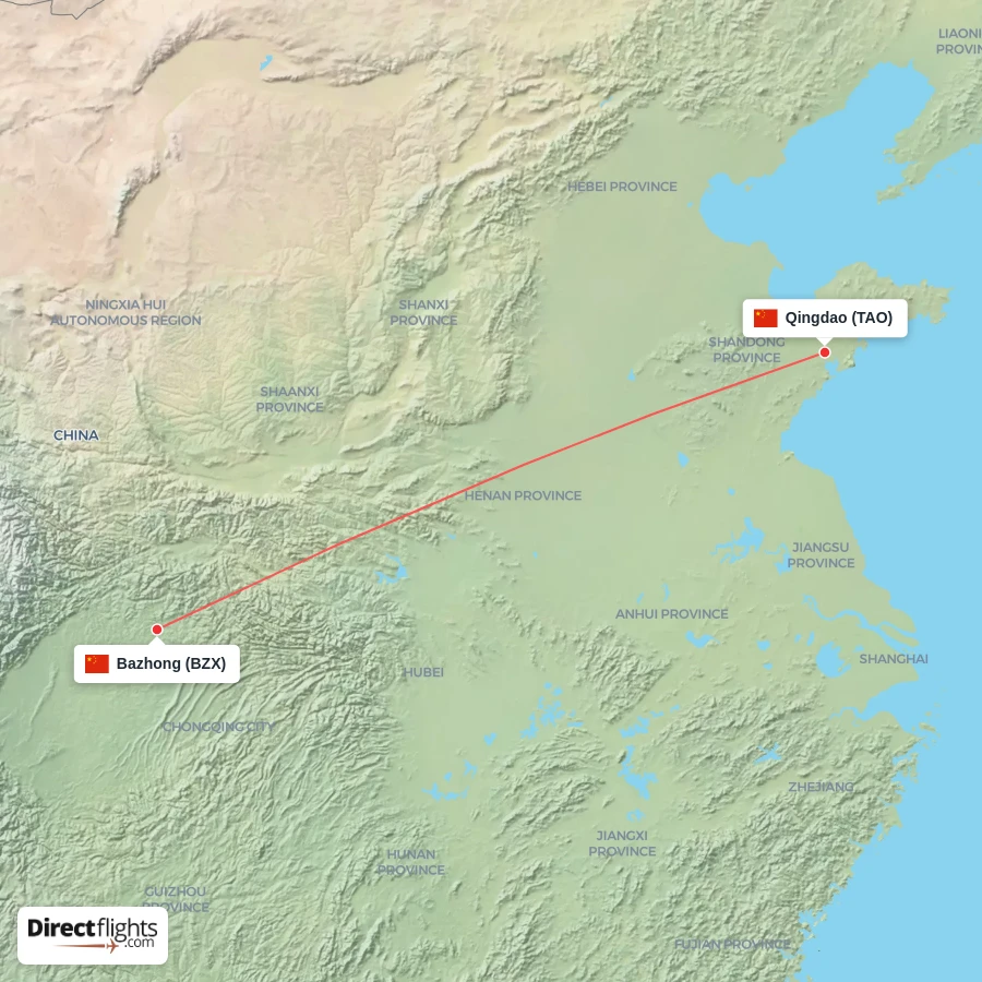 TAO - BZX route map